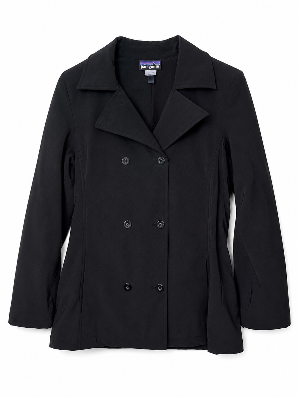 Patagonia Women’s Black Double Breasted Travel Blazer Jacket Size 8
